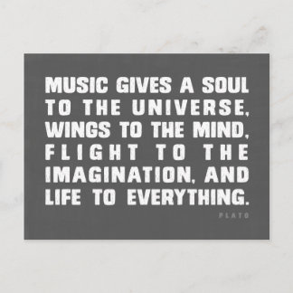 Postal La Música Da Alma Al Universo