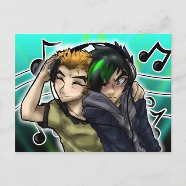 Postal La música en mi vida (Anverso)