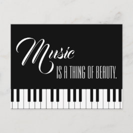 Postal La Música Es Algo De Belleza