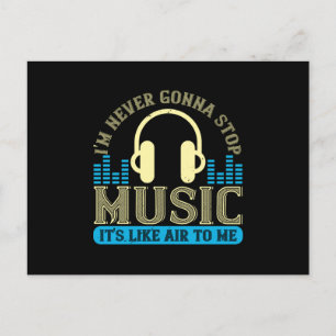 Postal La música es como el aire para mí