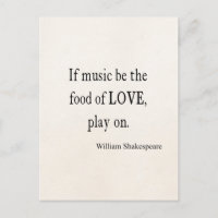 La música es la comida del amor citas de Shakespea