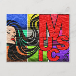 Postal La música es mi vida