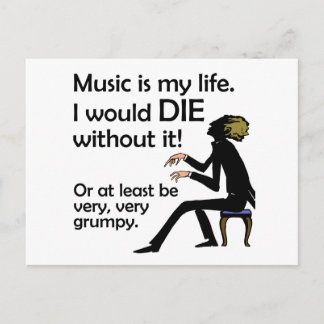 Postal La música es mi vida