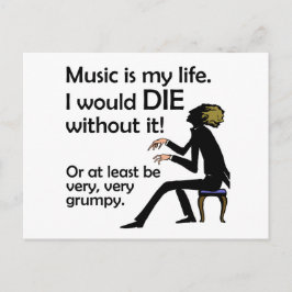 Postal La música es mi vida