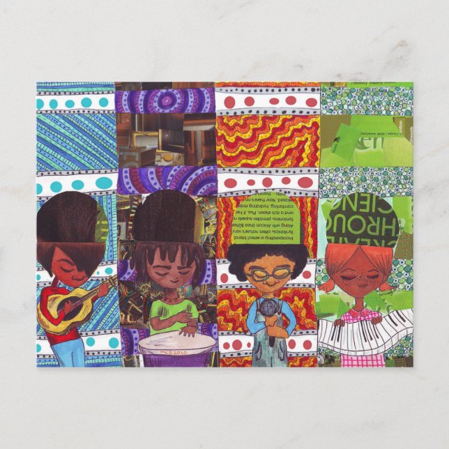 Postal La música es todo (Anverso)