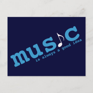 Postal la música es una buena idea