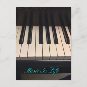 Postal La música es vida