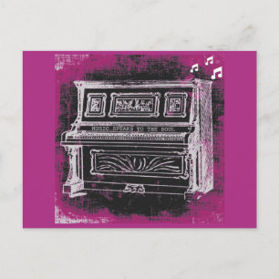Postal La música habla postcarta