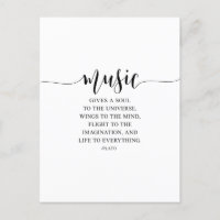 La Música Le Da Un Alma Al Universo, Cita De Plató