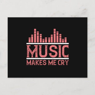 Postal La música me hace llorar