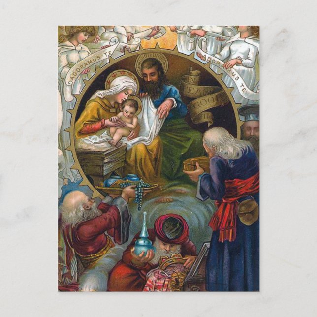 Postal "La Natividad" (Anverso)