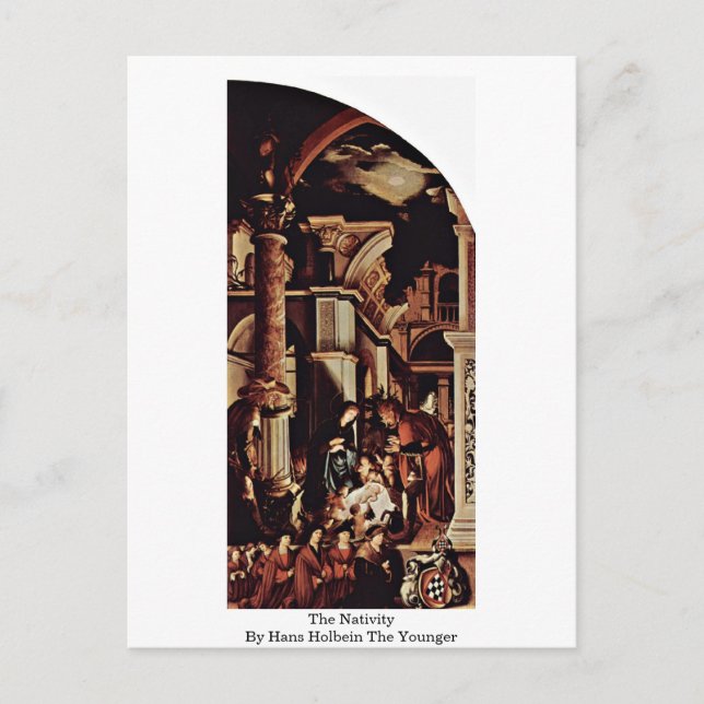 Postal La Natividad De Hans Holbein El Joven (Anverso)