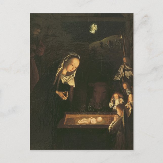Postal La natividad de noche (Anverso)