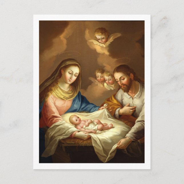 Postal La Natividad–José Campeche (Anverso)