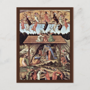 Postal La natividad mística mística de la natividad místi