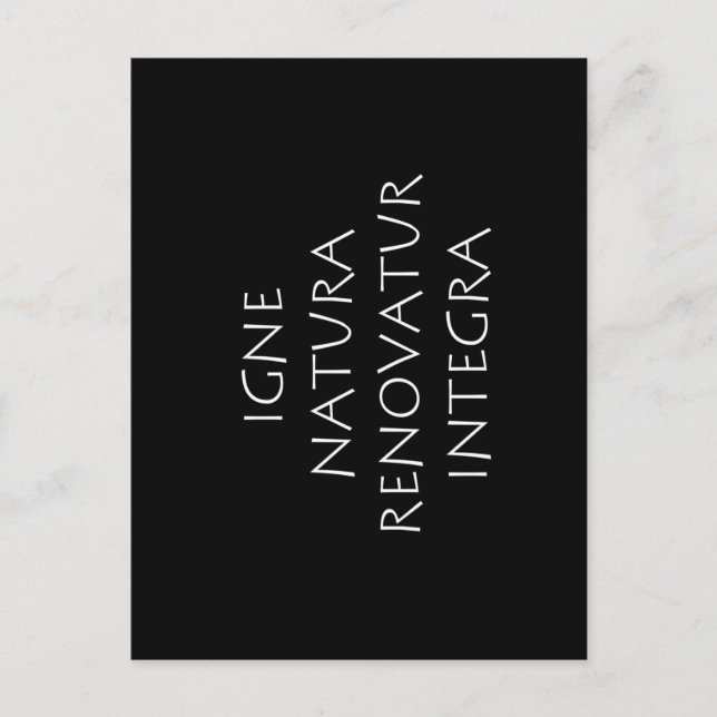 Postal La naturaleza se renueva íntegra por el fuego (Anverso)