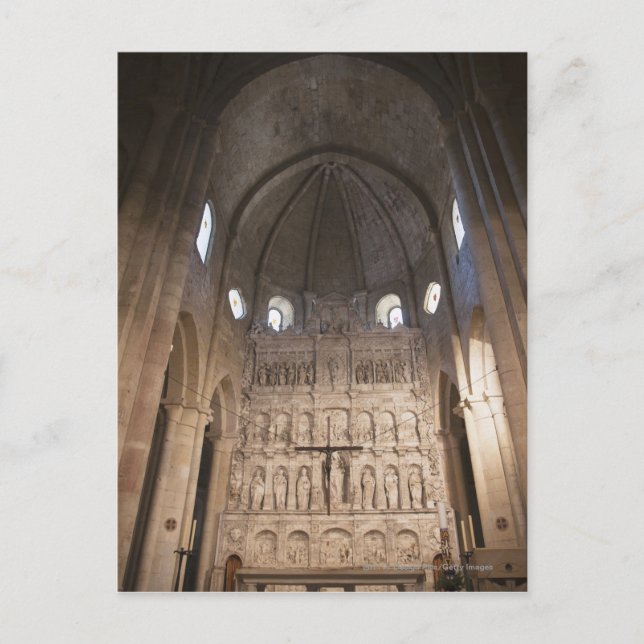 Postal La Nave Del Monasterio De Santa Maria De Poblet (Anverso)