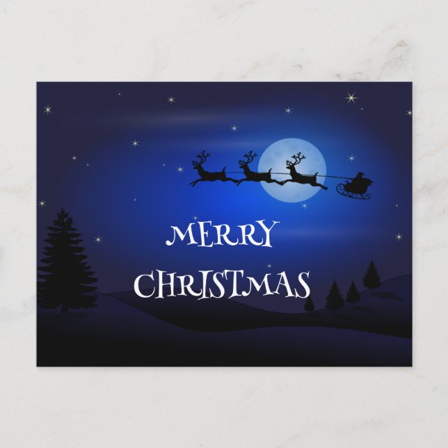 Postal la navidad comienza con cristo (Anverso)