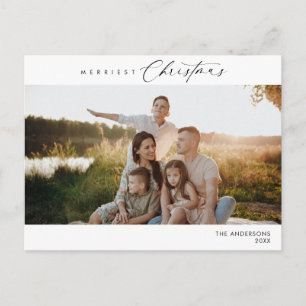 Postal La Navidad más alegre, foto de familia, romance de