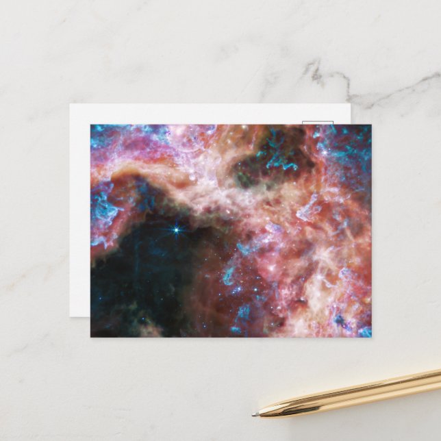 Postal La nebulosa tarántula | MIRI | JWST (Anverso/Reverso In Situ)