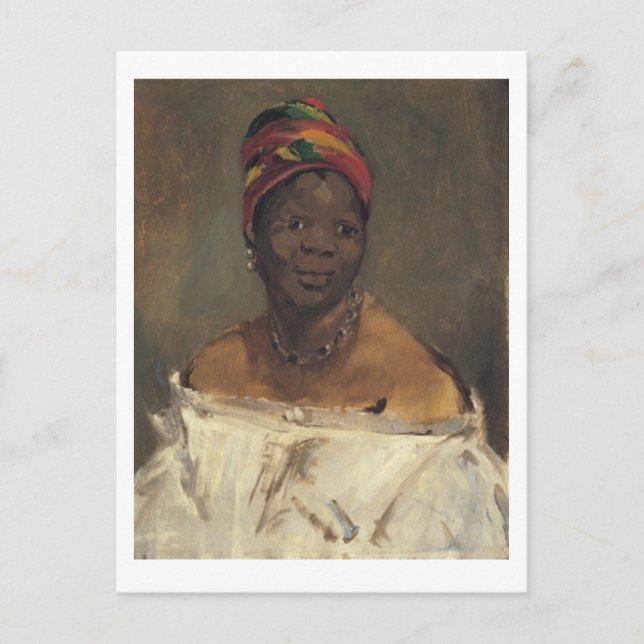 Postal La_Négresse por Edouard Manet (Anverso)