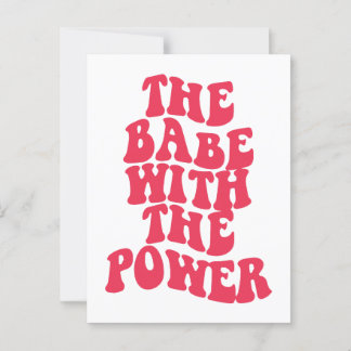 Postal La nena con el poder