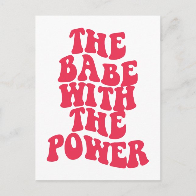 Postal La nena con el poder (Anverso)