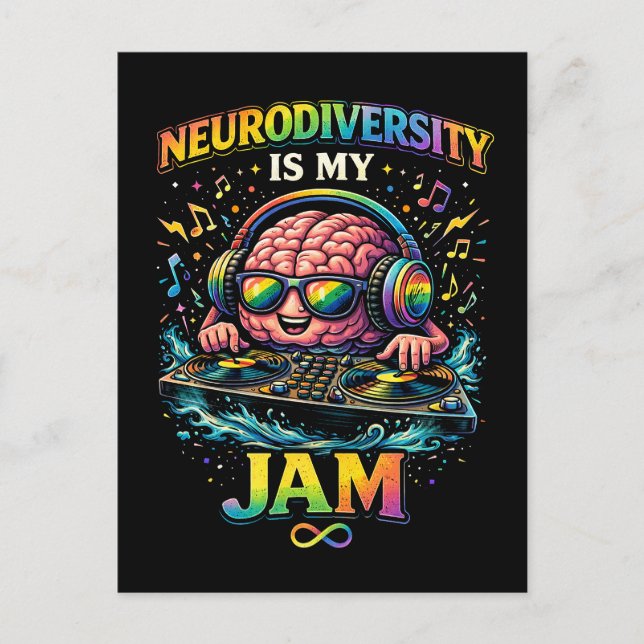 Postal La neurodiversidad es mi pasión (Anverso)