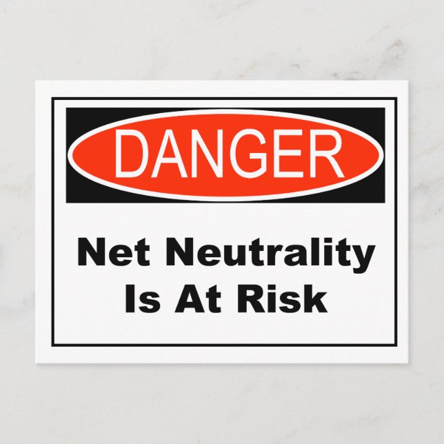 Postal La Neutralidad Neta Está En Riesgo (Anverso)