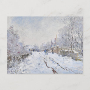 Postal La nieve de Claude Monet en Argenteuil (1874–1875)