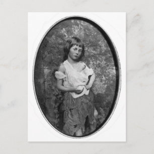 Postal La niñera mendigo / Alice Liddell ~ 1859