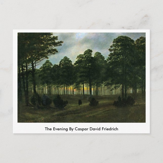 Postal La Noche De Caspar David Friedrich (Anverso)