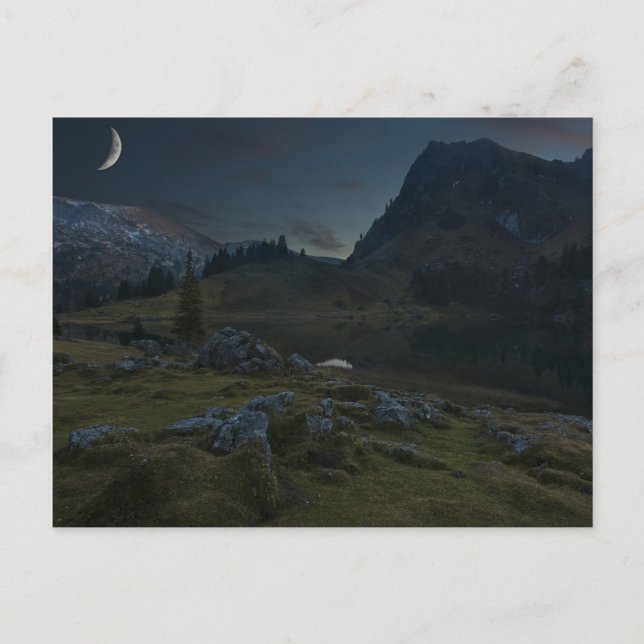 Postal La noche despierta (Anverso)