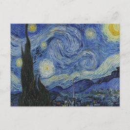 Postal La noche estrellada de Van Gogh