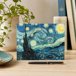 Postal La noche estrellada de Vincent Van Gogh