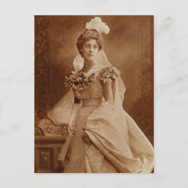 Postal La novia hermosa (Anverso)