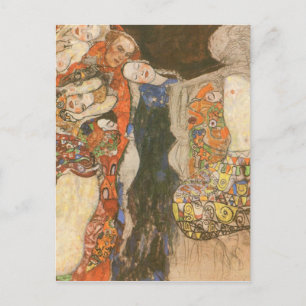 Postal La novia (inconclusa) de Gustav Klimt