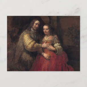 Postal La novia judía por Rembrandt