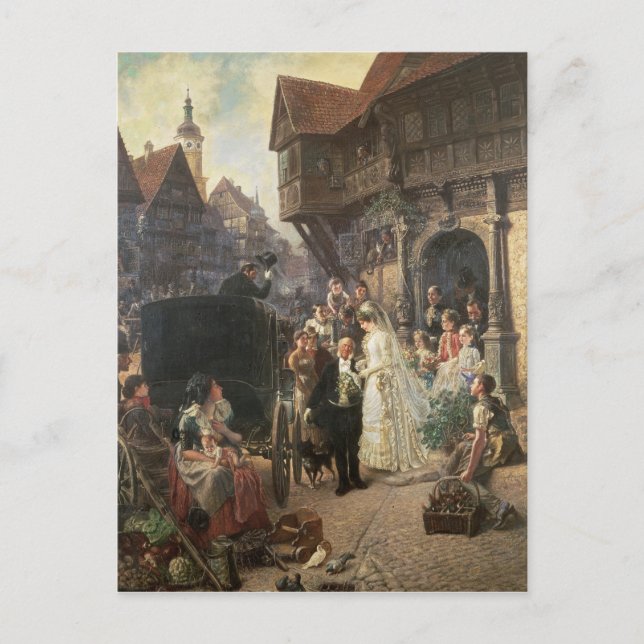 Postal La novia, siglo XIX (Anverso)