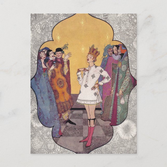 Postal La nueva ropa del emperador (Anverso)