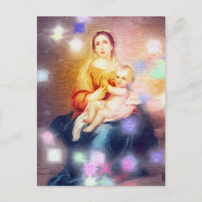 Postal La obra maestra de Dios es la madre (Anverso)