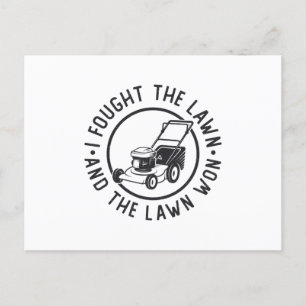 Postal La Ocupación De Césped Luché Contra El Césped Y El