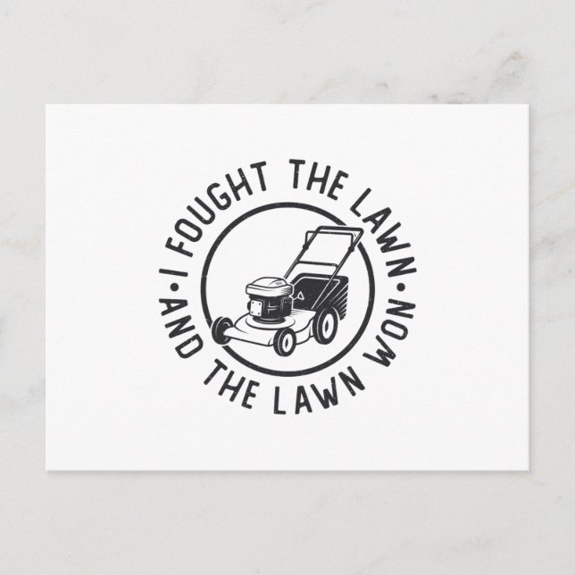 Postal La Ocupación De Césped Luché Contra El Césped Y El (Anverso)