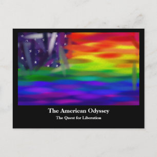 Postal La odisea americana