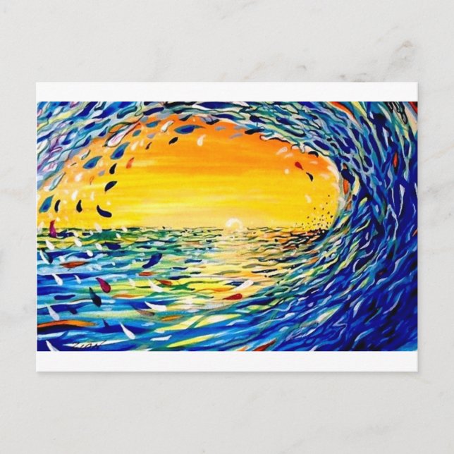 Postal La ola (Anverso)