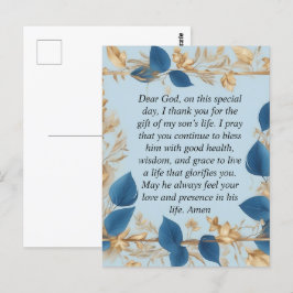 Postal La oración de una madre por su hijo