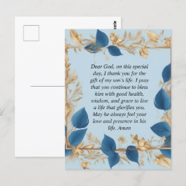 Postal La oración de una madre por su hijo