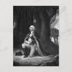 Postal La oración en Valley Forge.  Imagen de Gen_War