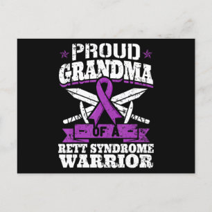 Postal La Orgullosa Abuela De Un Guerrero Del Síndrome De