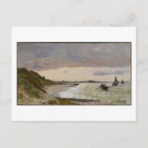 Postal La orilla del mar en Sainte-Adresse, 1864